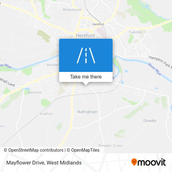 Mayflower Drive map