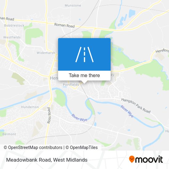 Meadowbank Road map