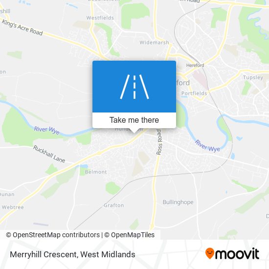 Merryhill Crescent map