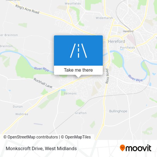 Monkscroft Drive map