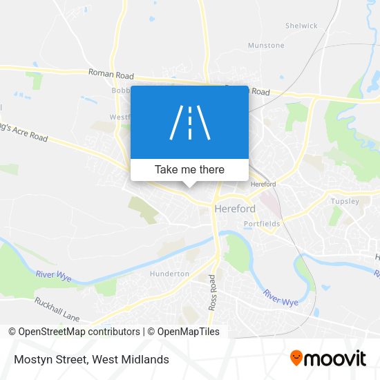 Mostyn Street map