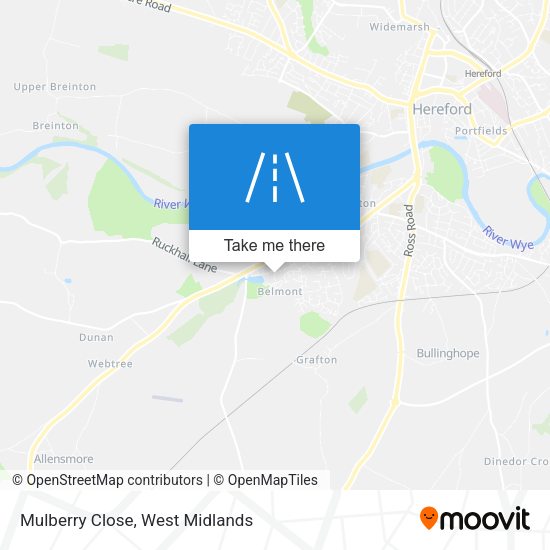 Mulberry Close map