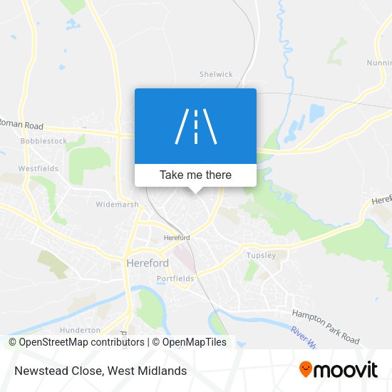 Newstead Close map