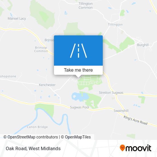 Oak Road map