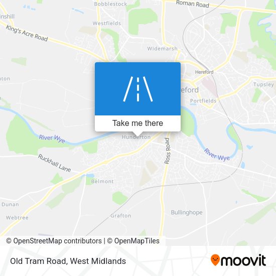 Old Tram Road map