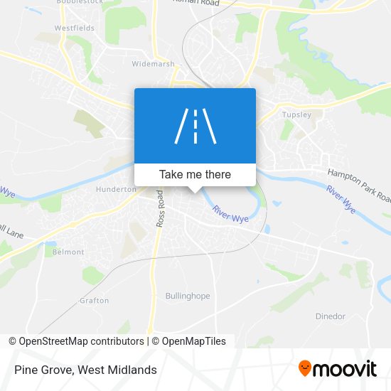 Pine Grove map