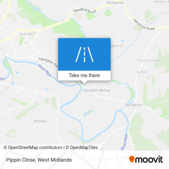 Pippin Close map
