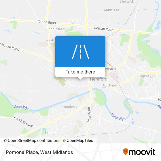 Pomona Place map
