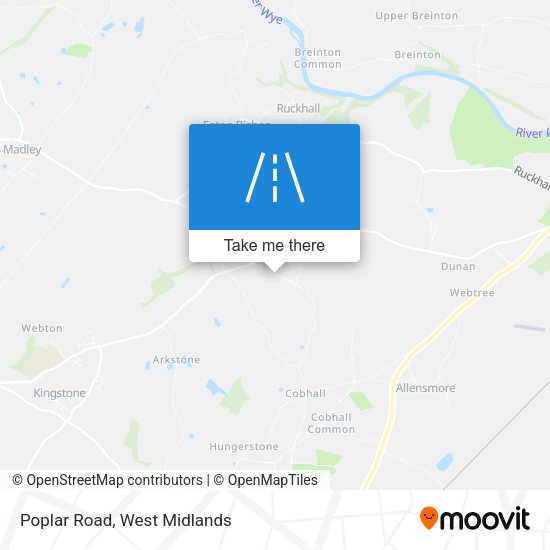 Poplar Road map