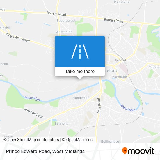 Prince Edward Road map