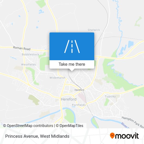 Princess Avenue map