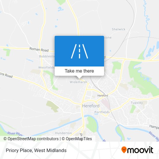 Priory Place map
