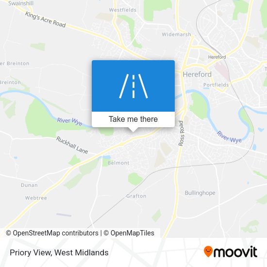 Priory View map