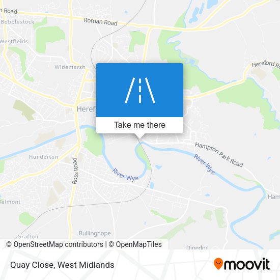 Quay Close map