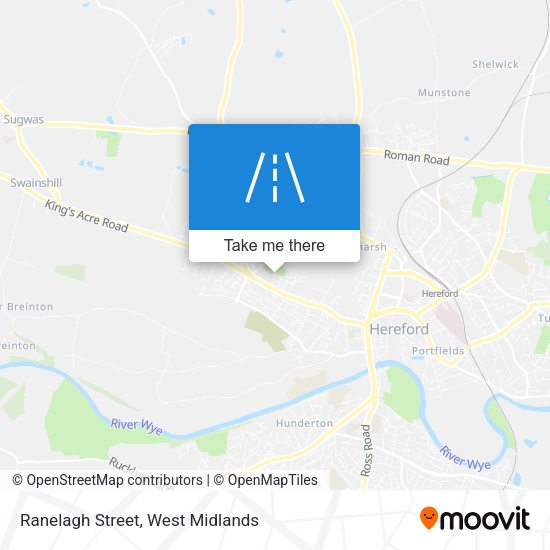 Ranelagh Street map