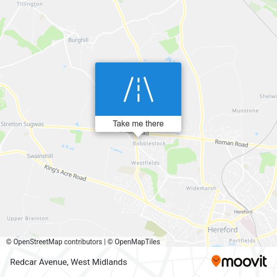Redcar Avenue map