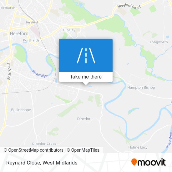 Reynard Close map