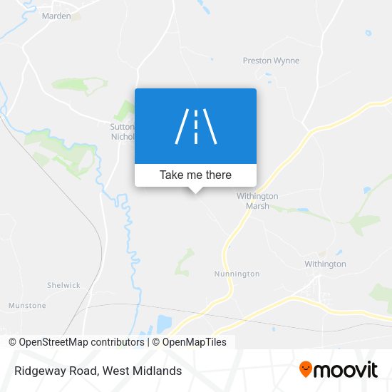 Ridgeway Road map