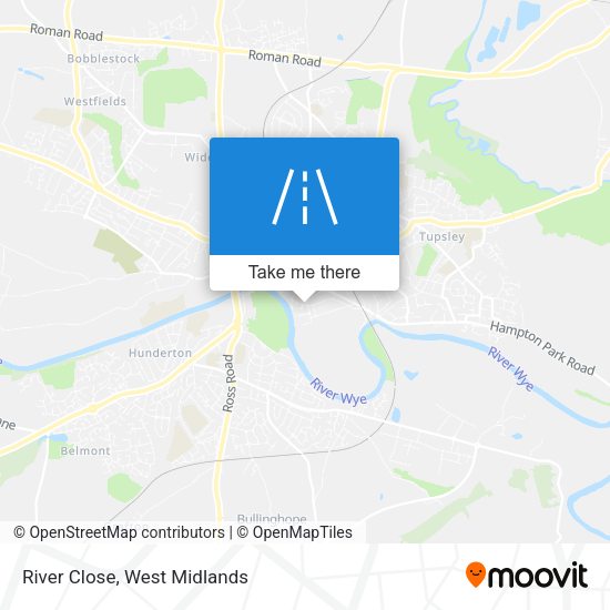 River Close map