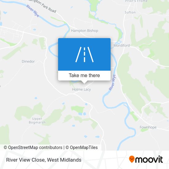 River View Close map