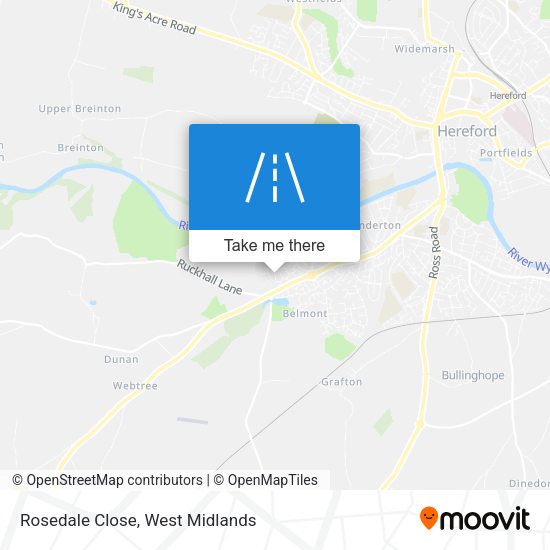 Rosedale Close map
