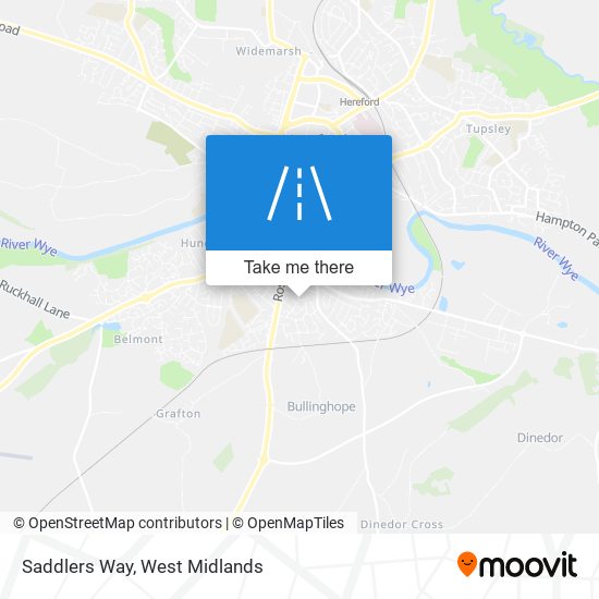 Saddlers Way map