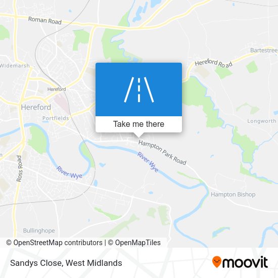 Sandys Close map
