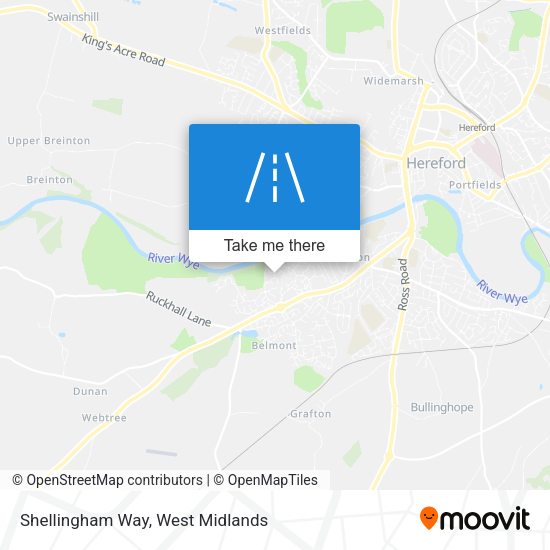 Shellingham Way map