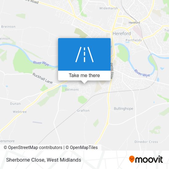 Sherborne Close map