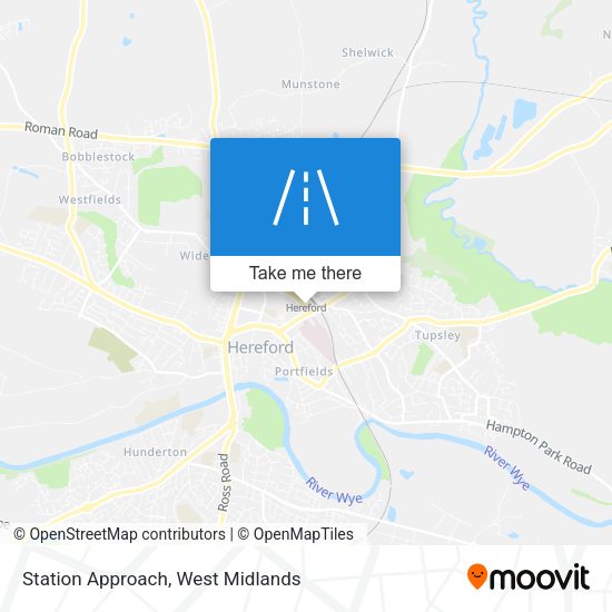 Station Approach map