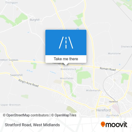 Stratford Road map