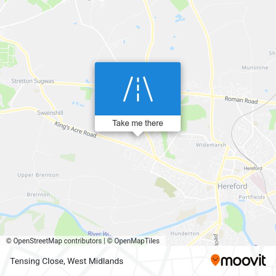 Tensing Close map