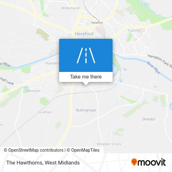 The Hawthorns map