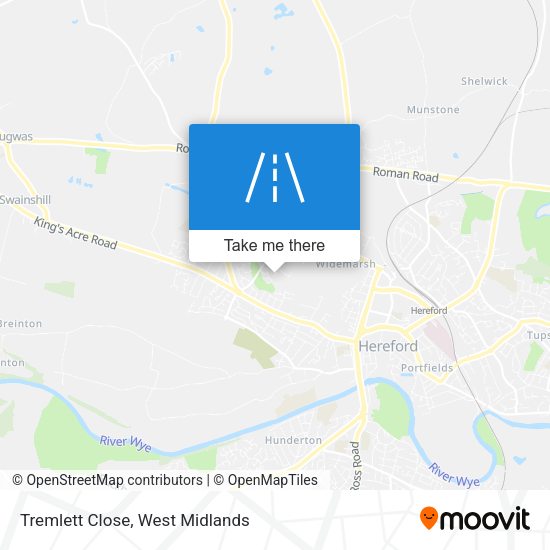 Tremlett Close map