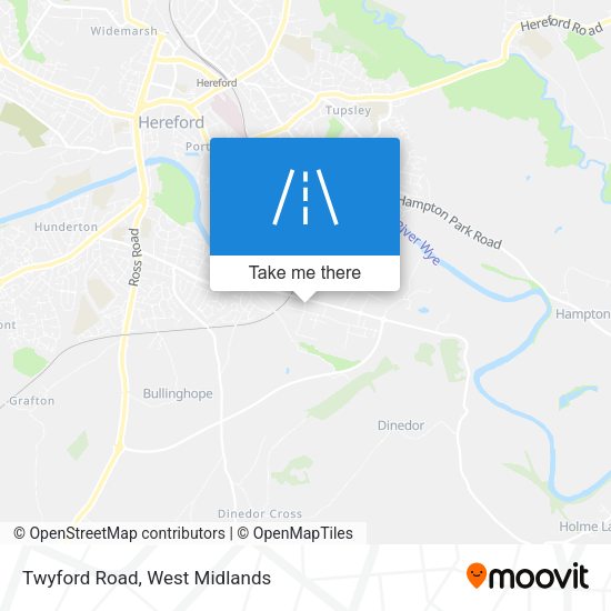 Twyford Road map