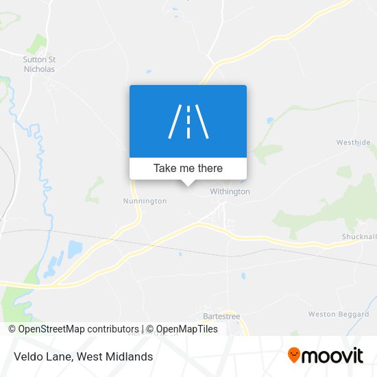 Veldo Lane map