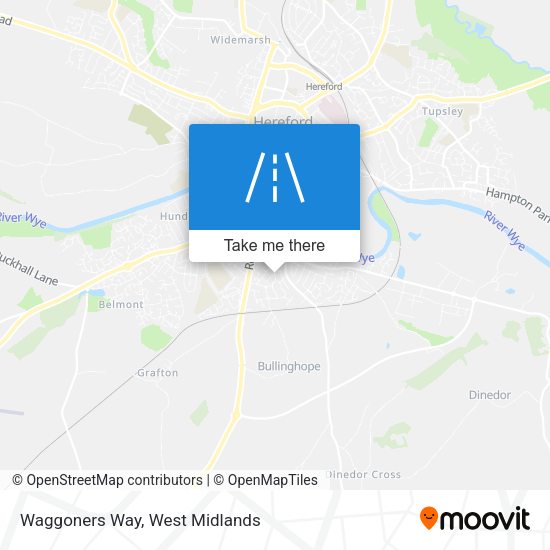 Waggoners Way map