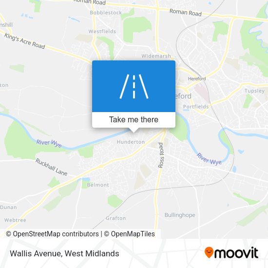 Wallis Avenue map