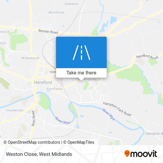 Weston Close map