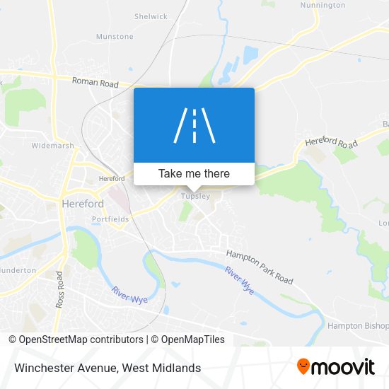 Winchester Avenue map