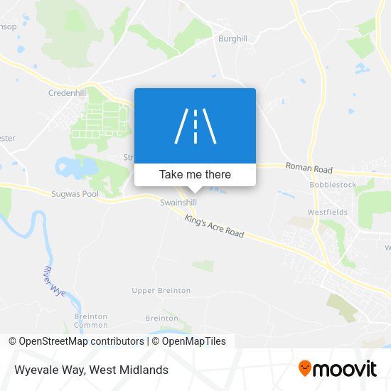 Wyevale Way map