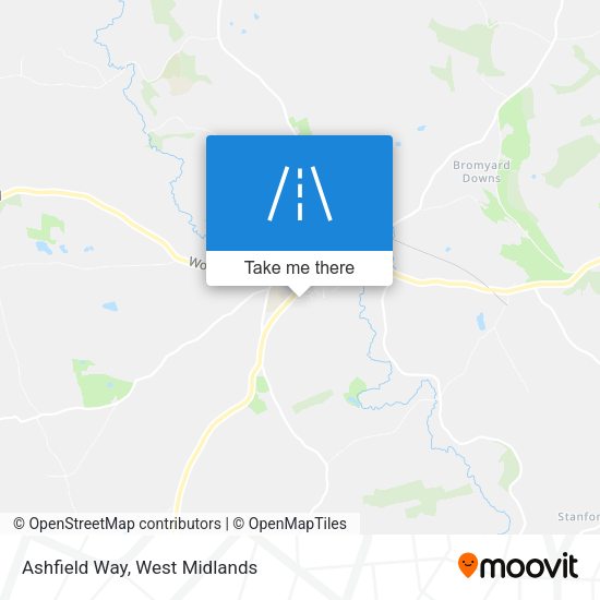 Ashfield Way map