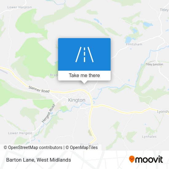 Barton Lane map