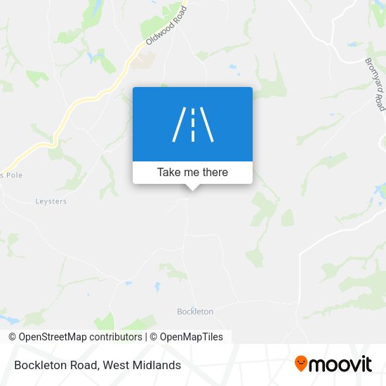 Bockleton Road map
