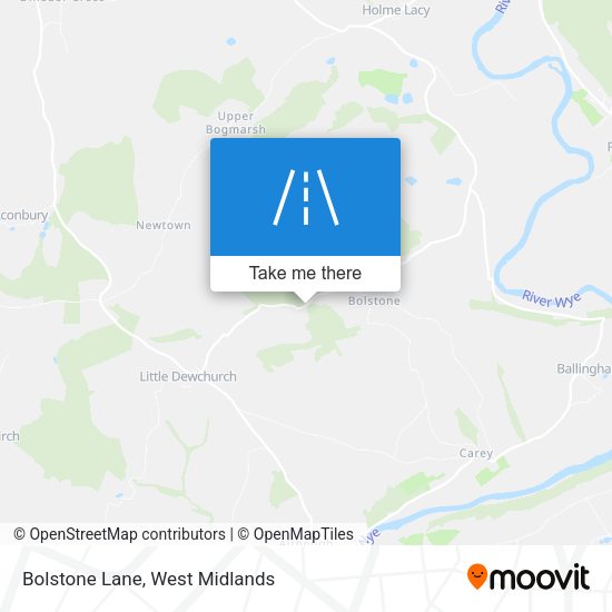 Bolstone Lane map