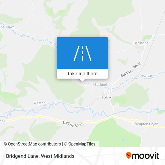 Bridgend Lane map