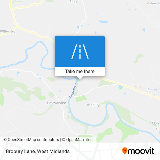 Brobury Lane map