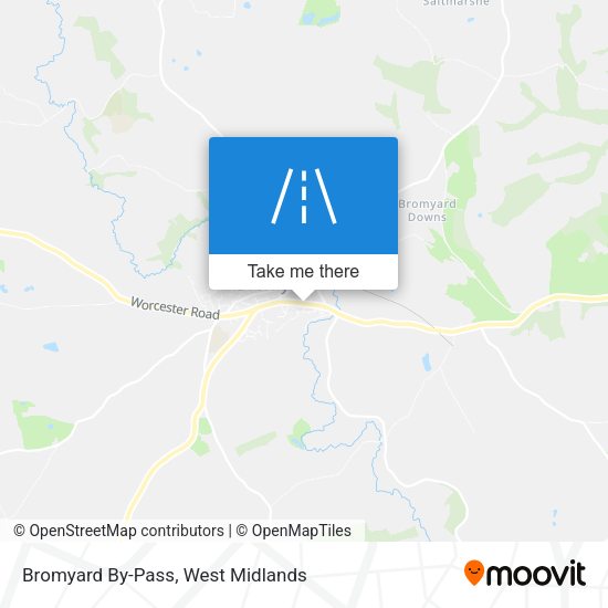 Bromyard By-Pass map