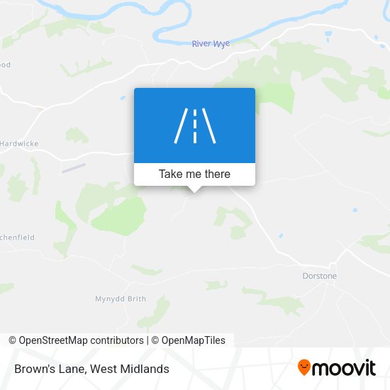Brown's Lane map