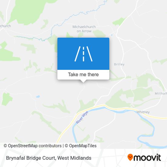 Brynafal Bridge Court map